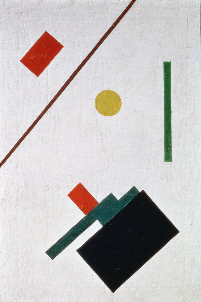 Suprematistische compositie, 1915 door Kazimir Severinovich Malevich