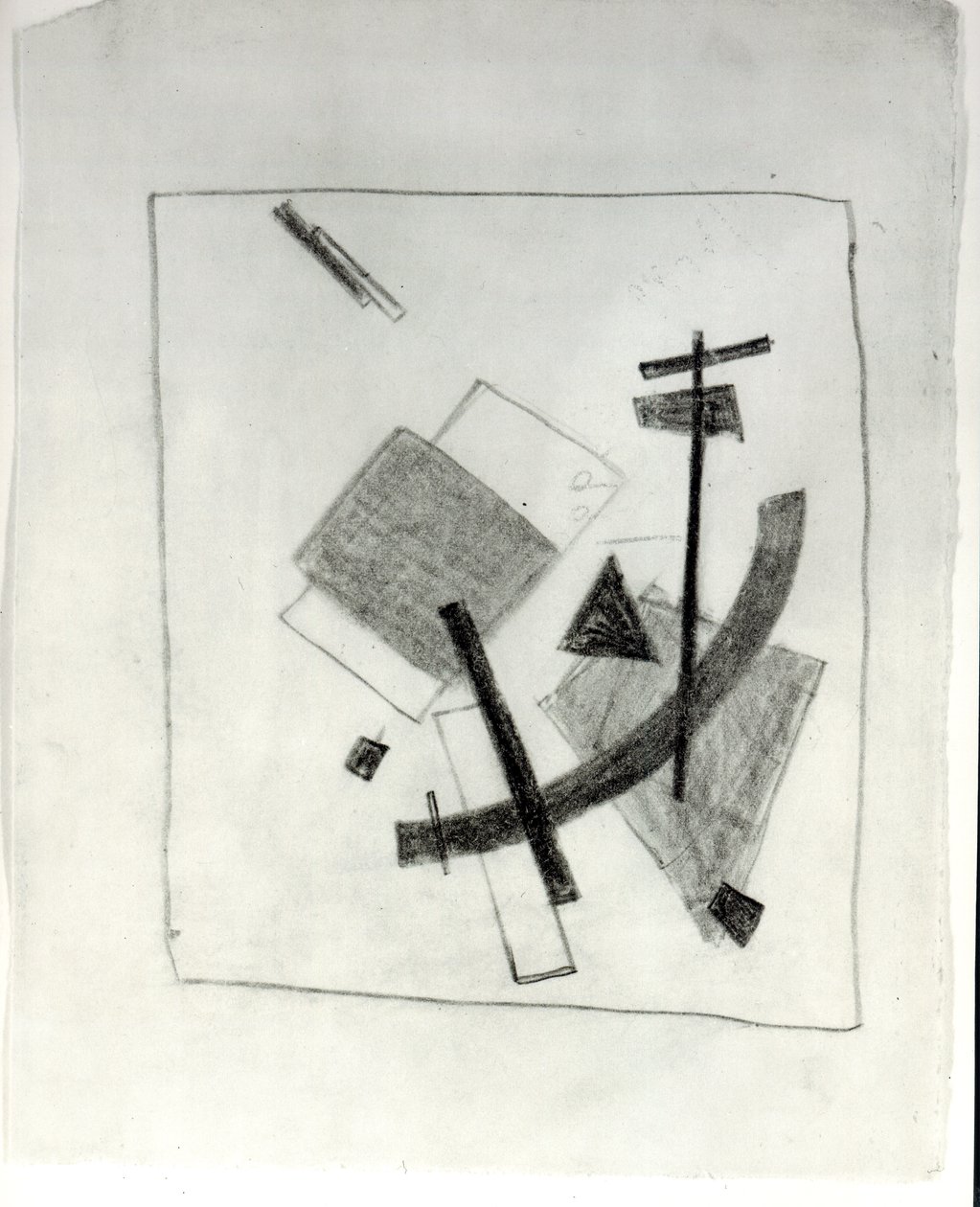 Suprematistische compositie, c.1915-16 door Kazimir Severinovich Malevich