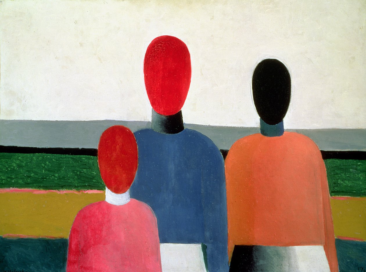 Drie Vrouwelijke Figuren, 1928-32 door Kazimir Severinovich Malevich