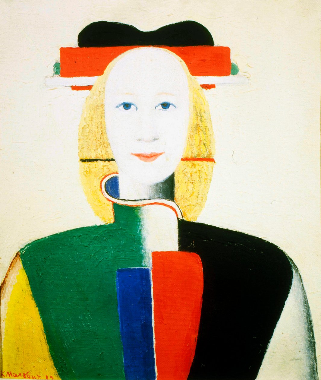 Een Meisje met een Kam door Kazimir Severinovich Malevich