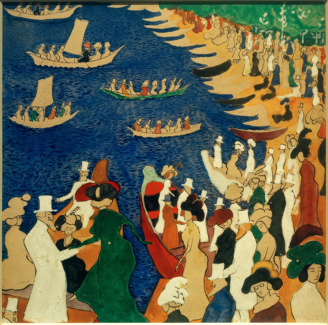 Wandelende gezelschap door Kazimir Severinovich Malevich