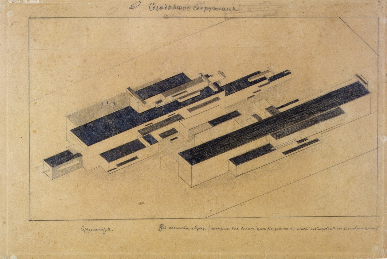 Moderne gebouwen door Kazimir Severinovich Malevich