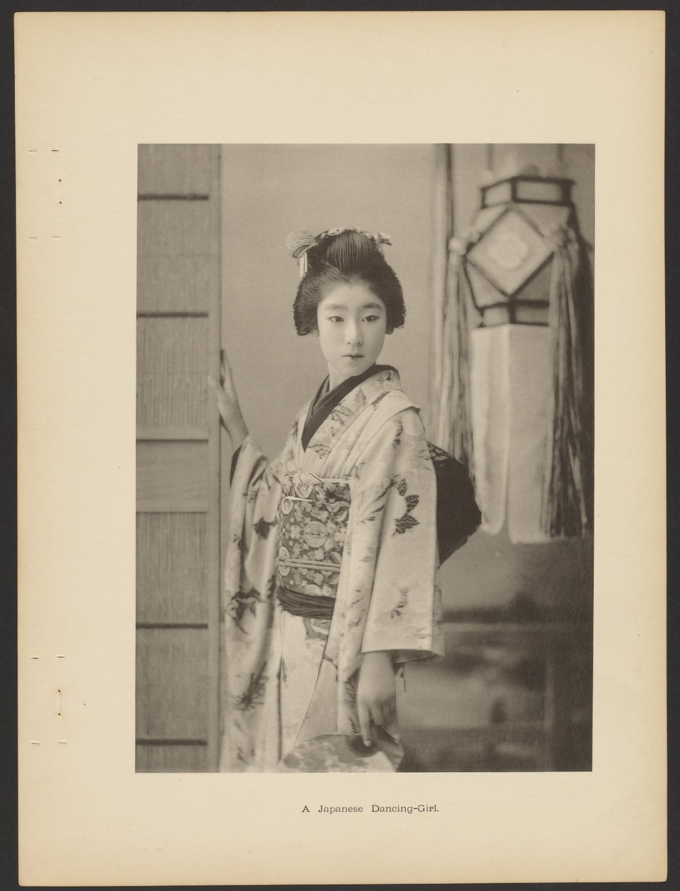 Een Japans dansmeisje door Kazumasa Ogawa