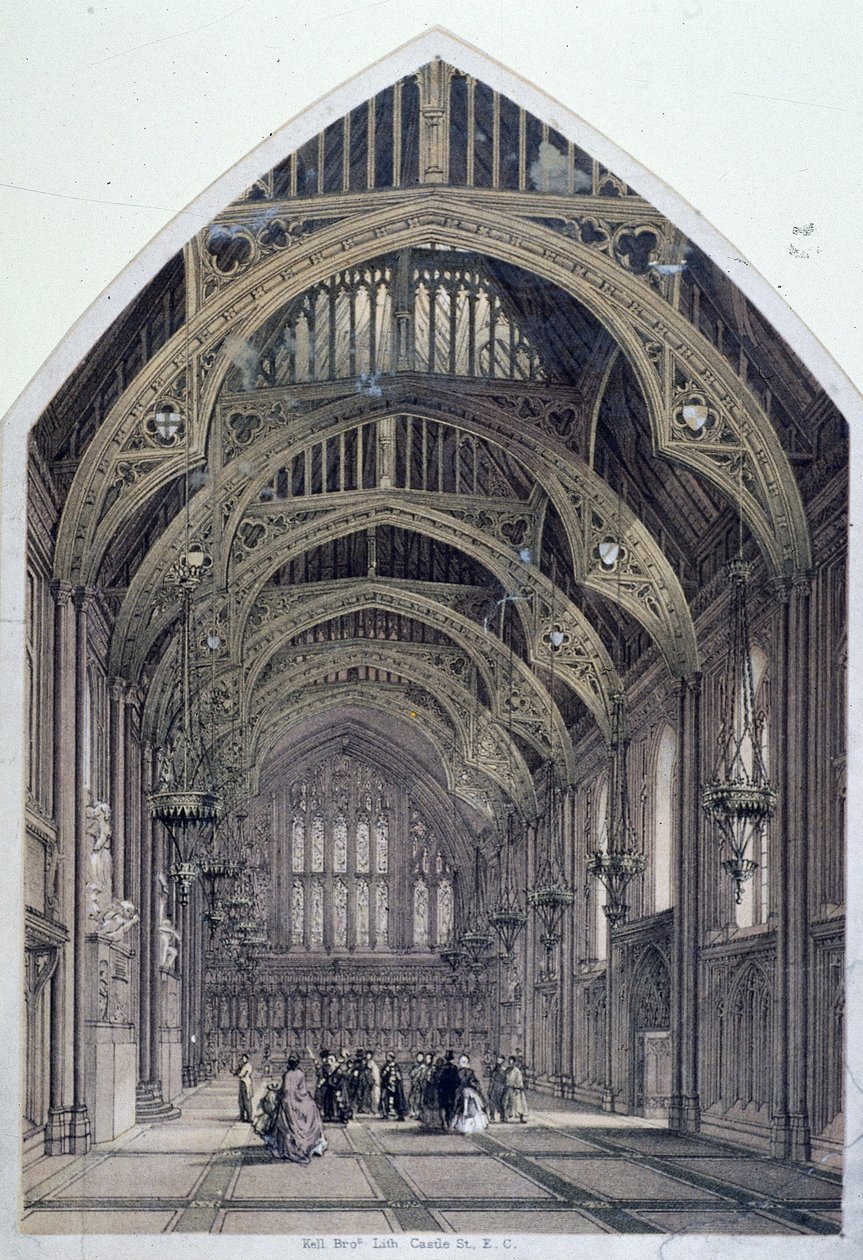 Guildhall, Londen, ca. 1870 door Kell Brothers