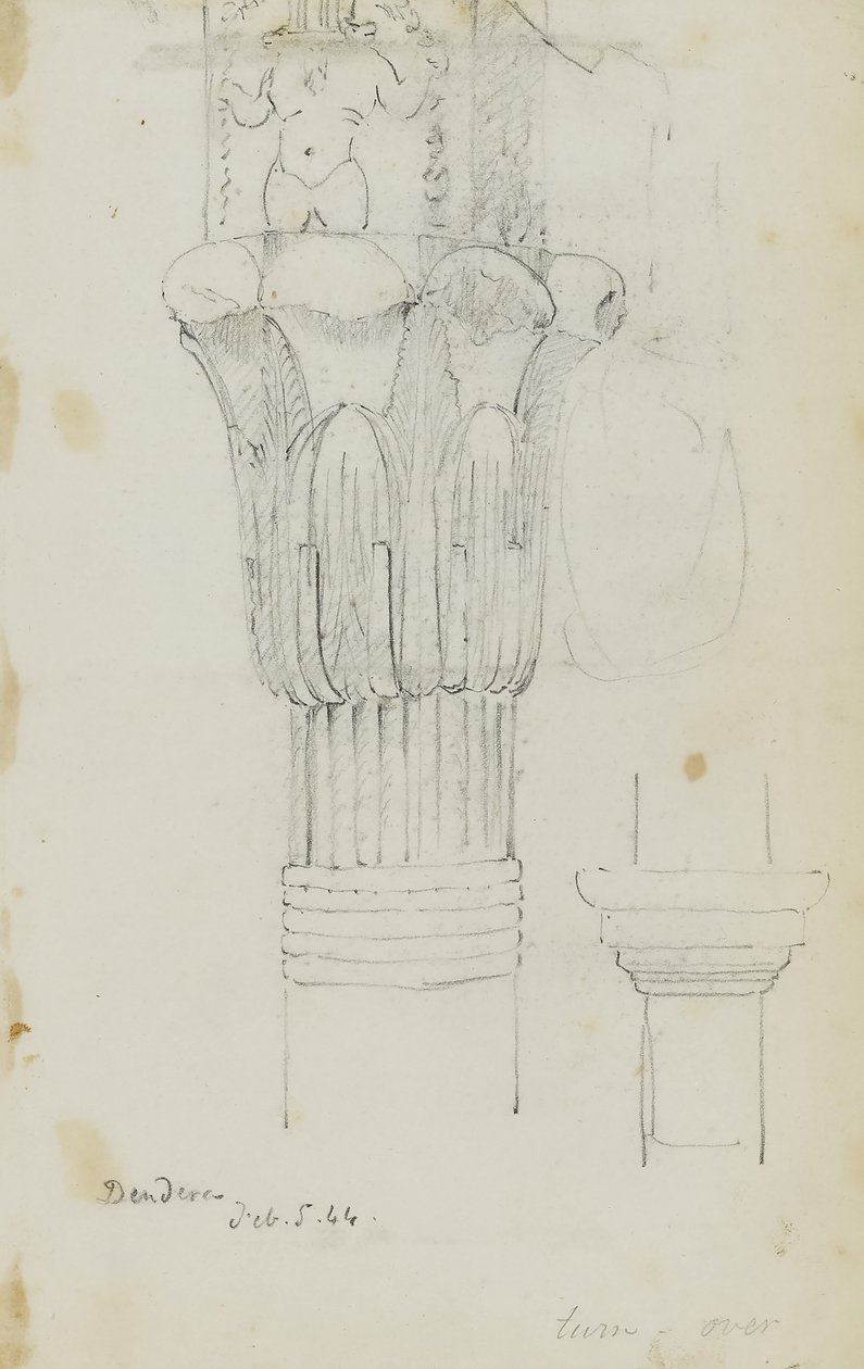 Dendera, 5 februari 1844 door Kellogg, Miner Kilbourne