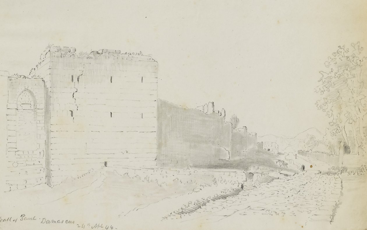 Muur van Zareh, Damascus door Kellogg, Miner Kilbourne
