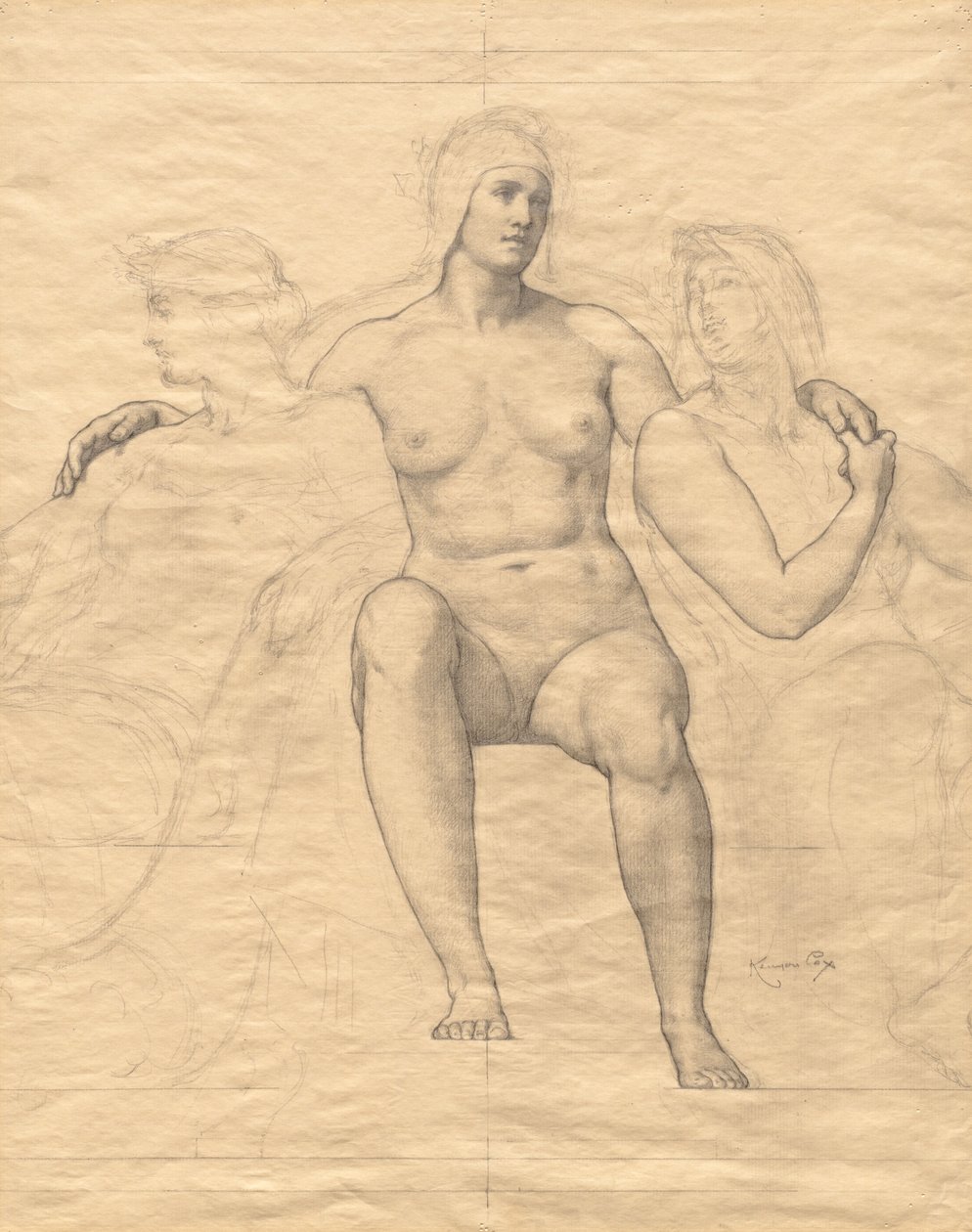 Allegorische Vrouwelijke Figuren door Kenyon Cox