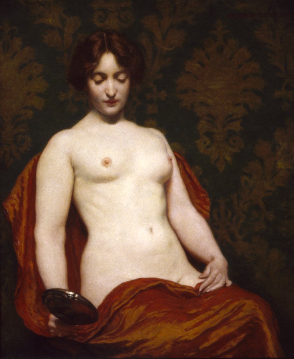 De Zilveren Hand Spiegel, 1907 door Kenyon Cox