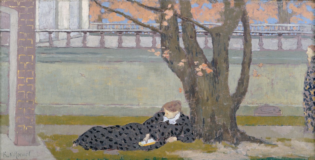 Het Terras bij de Tuilerieën, c.1892-3 door Ker Xavier Roussel