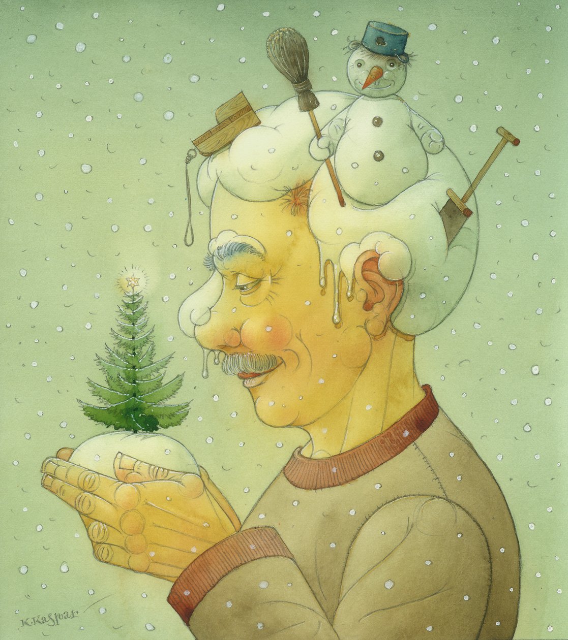 Sneeuwwinter door Kestutis Kasparavicius
