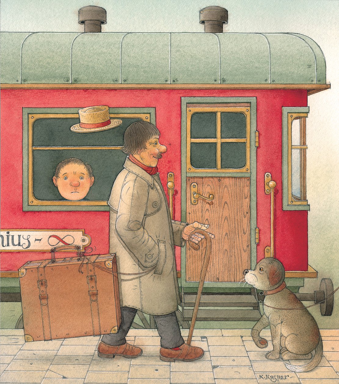 Koffer door Kestutis Kasparavicius