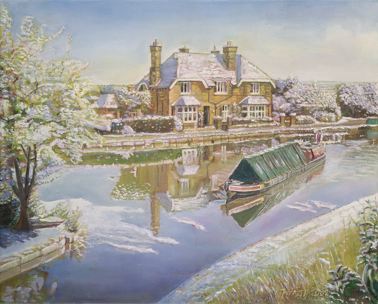 Norton Junction, 2003 door Kevin Guild of Railway Artist Parrish