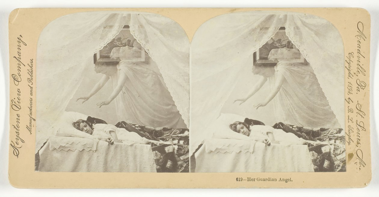 Haar beschermengel, 1894 door Keystone View Company