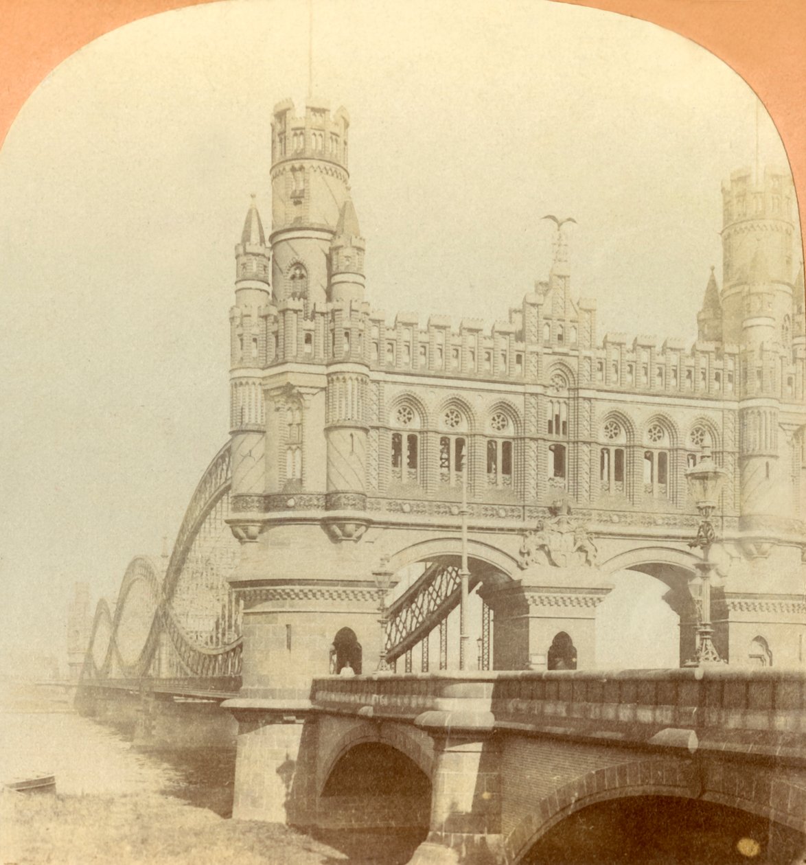 Kaiserbrug, Hamburg, Duitsland, 1896 door Keystone View Company