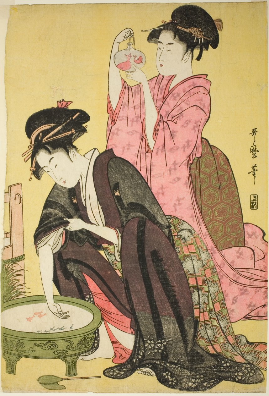 Goudvis door Kitagawa Utamaro