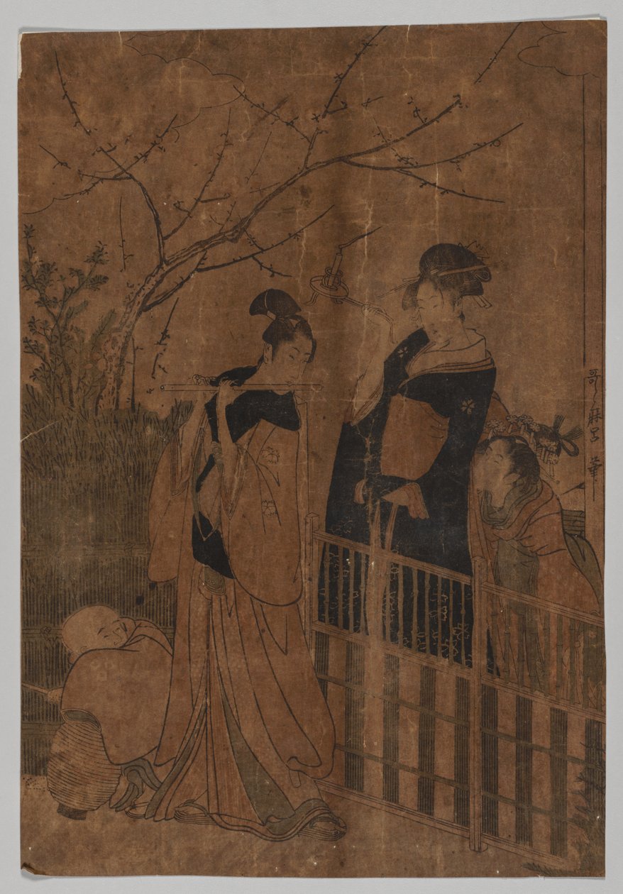 Serenade door Kitagawa Utamaro