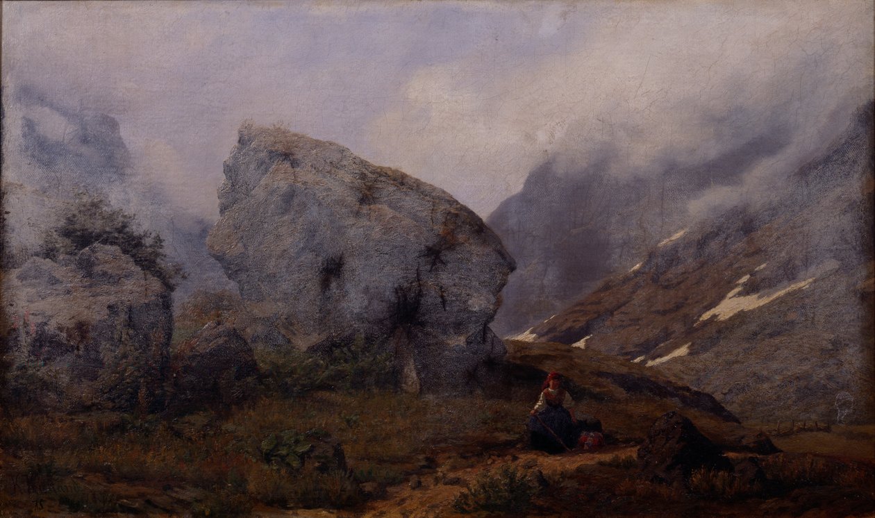 Hoog in de bergen door Kitty Lange Kielland