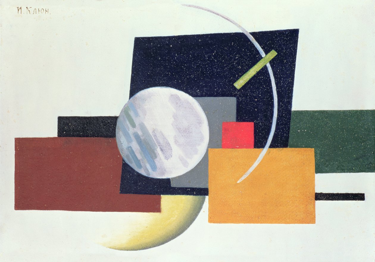 Suprematistische compositie 6, 1921 door Ivan Vassilyevich Klyun