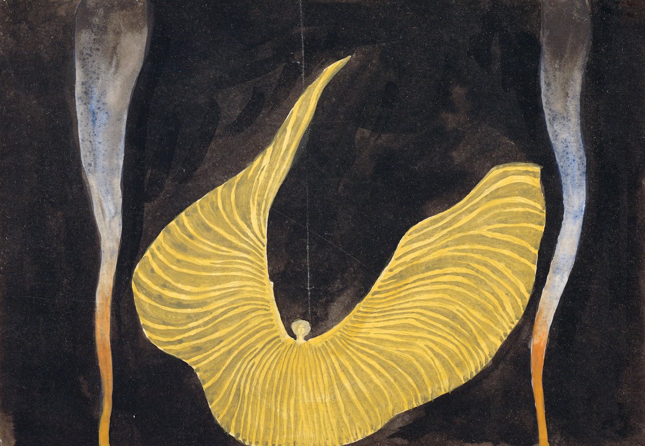 Loïe Fuller in de Dans De Aartsengel, 1902 door Koloman Moser