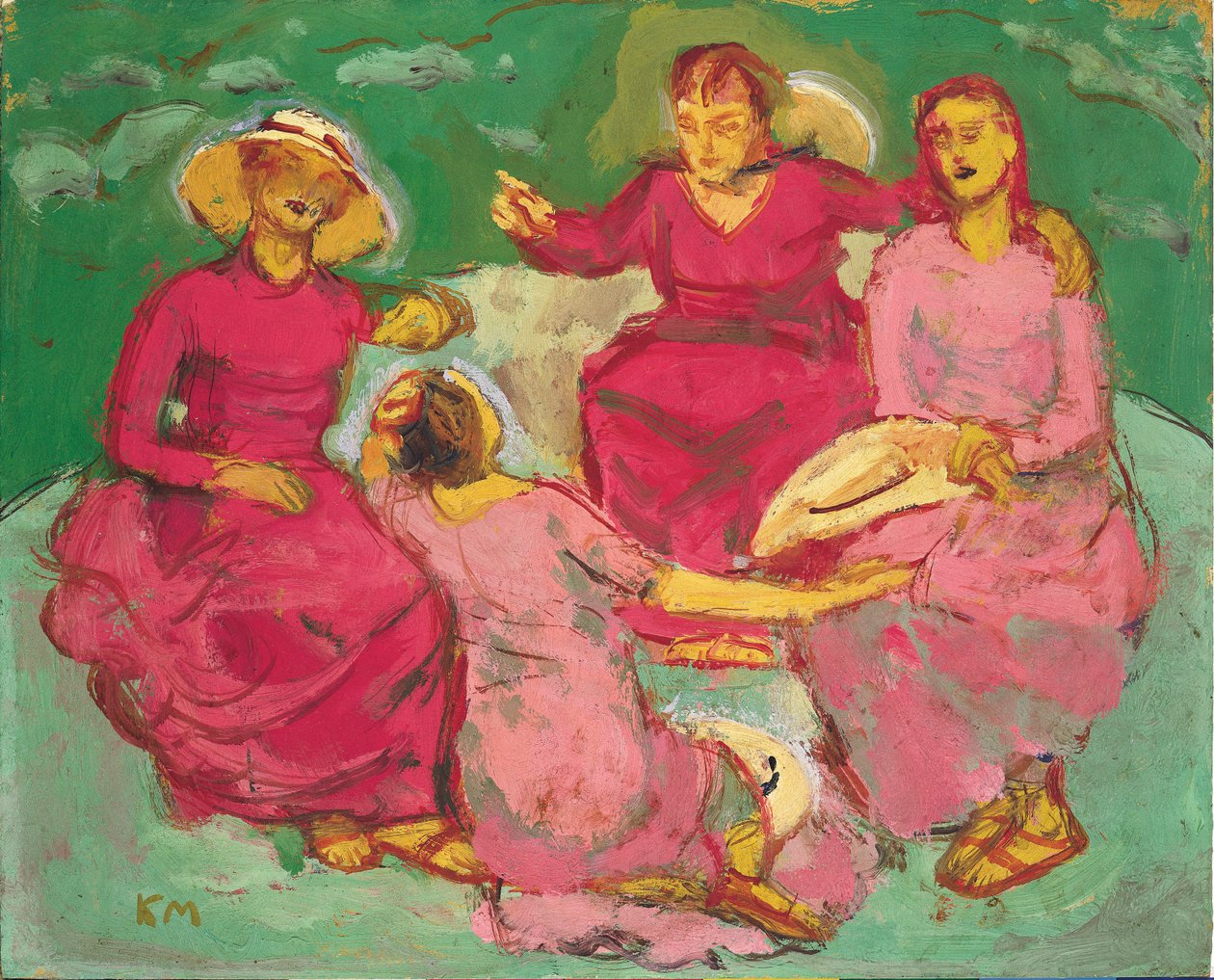 Kwartet buiten - Kwartet buiten ... door Koloman Moser