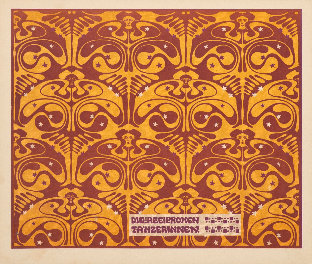 Wederzijdse dansers, 1901 door Koloman Moser