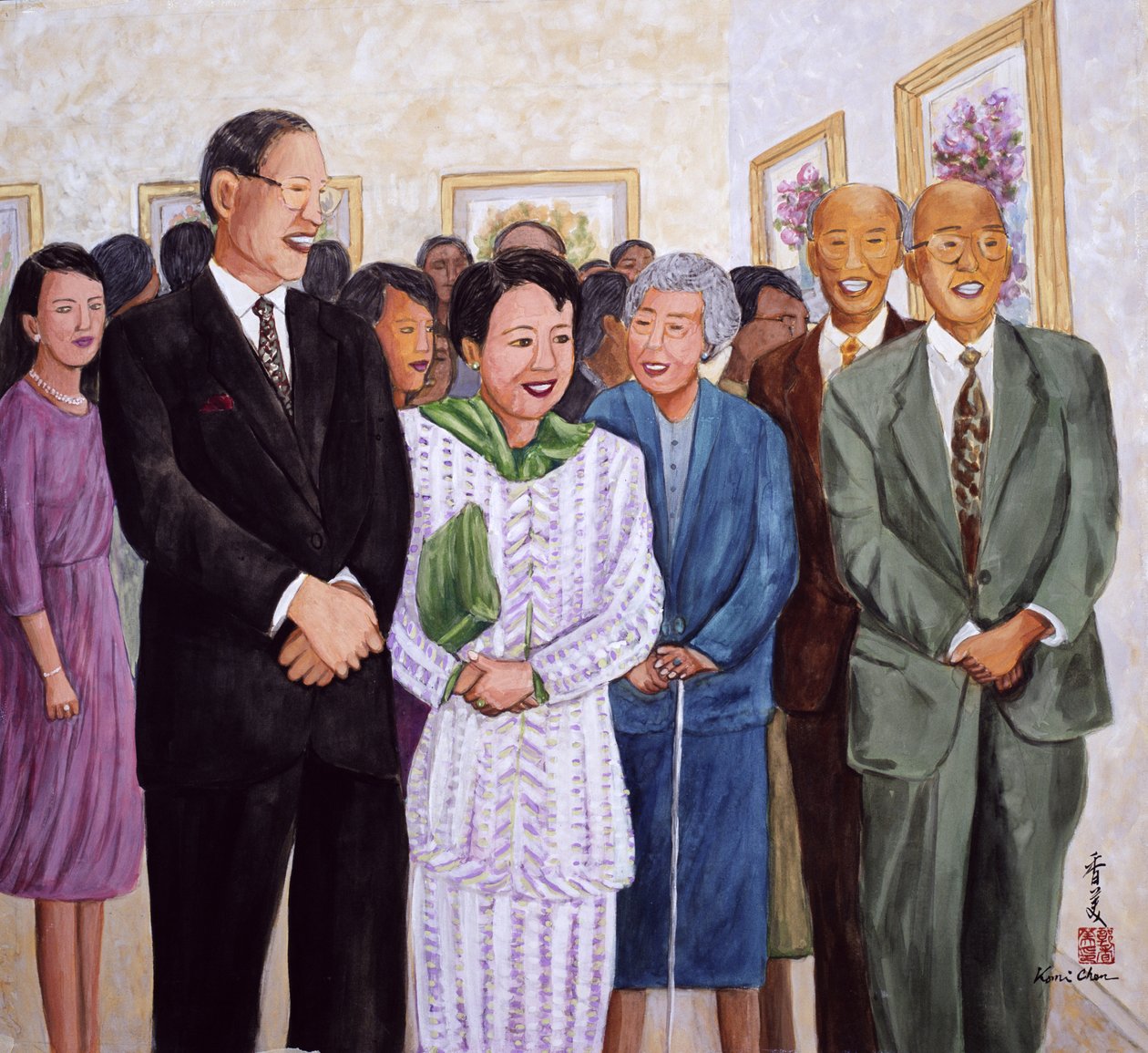 Tentoonstelling (Voormalig President en Mevrouw Lee), 1995 door Komi Chen