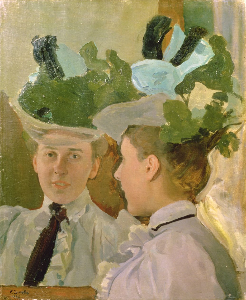 Dame bij de Spiegel, 1898 door Konstantin Andreevic Somov