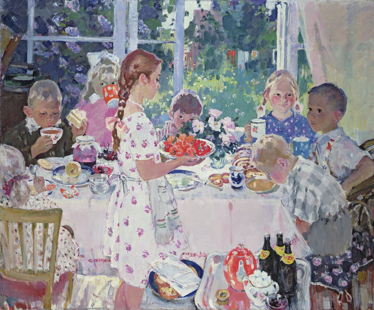 De Verjaardag door Konstantin Fedorovich Bogaevsky