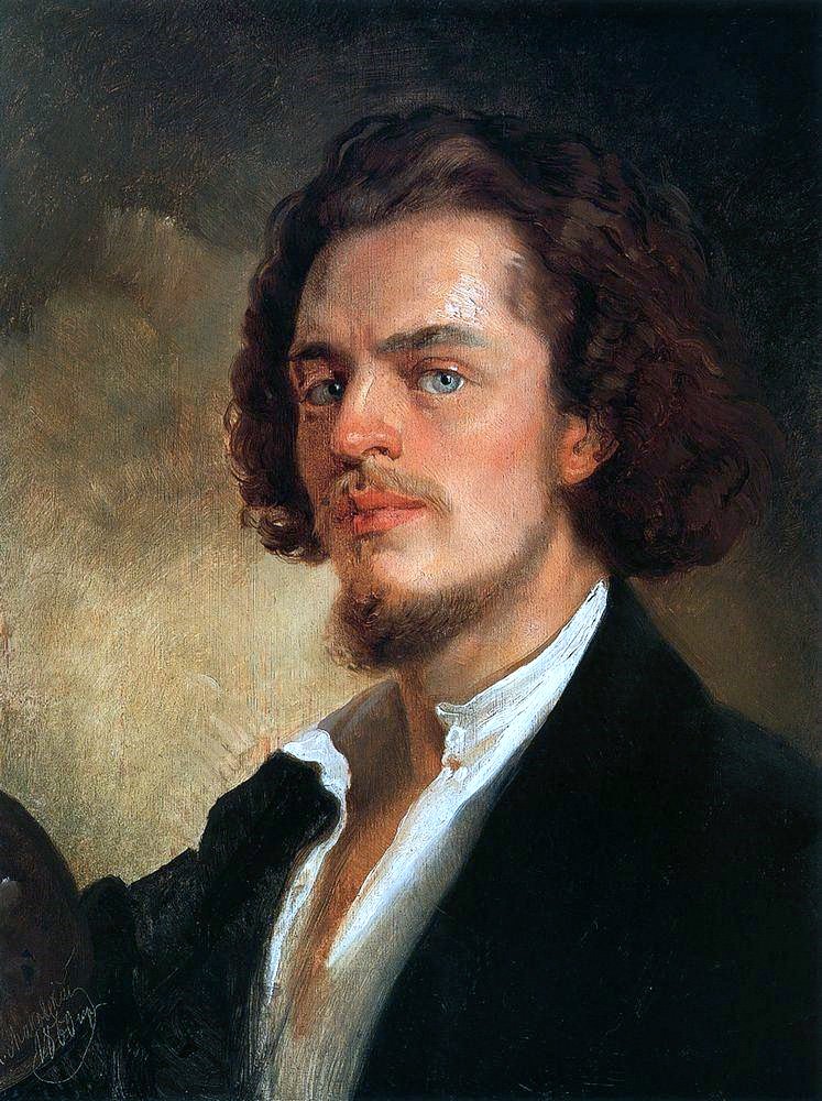 Zelfportret door Konstantin Egorovich Makovsky