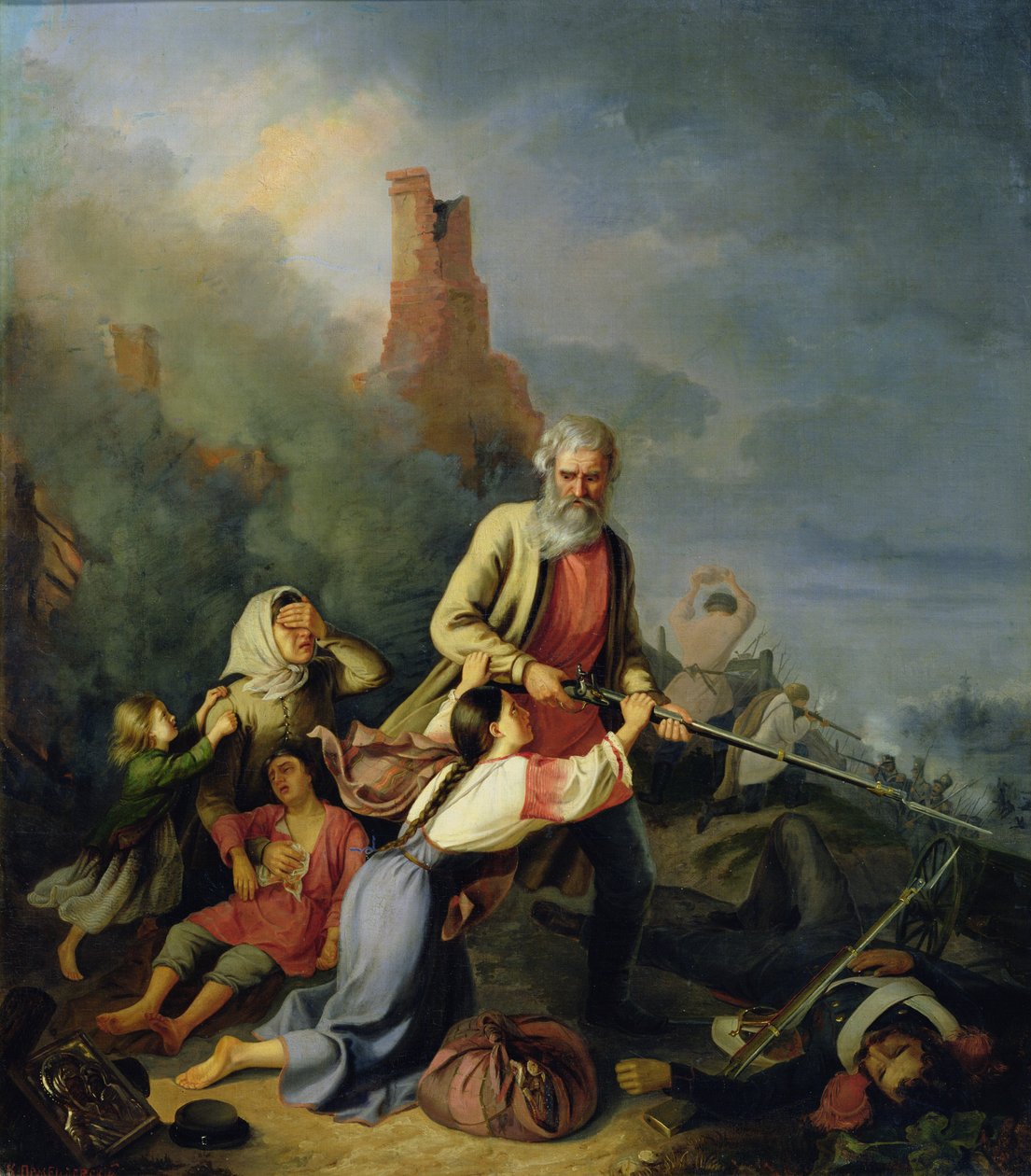 De Russen in 1812, 1855 door Konstantin Przhceslavski