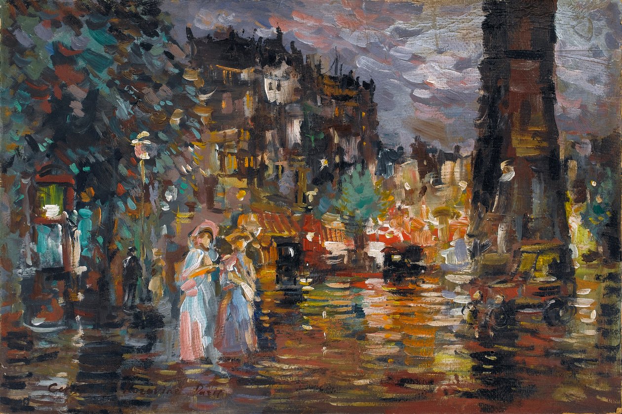 Parijs door Konstantin Alekseevich Korovin
