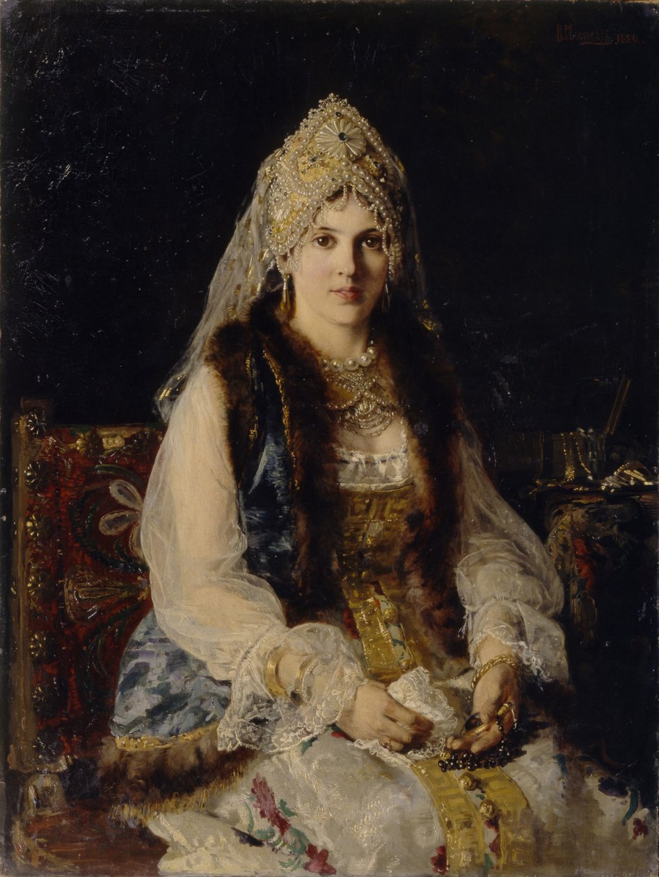 Boyars Vrouw, 1880 door Konstantin Egorovich Makovsky