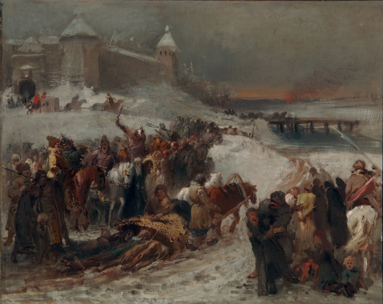 De Tijd van de Troebelen door Konstantin Egorovich Makovsky