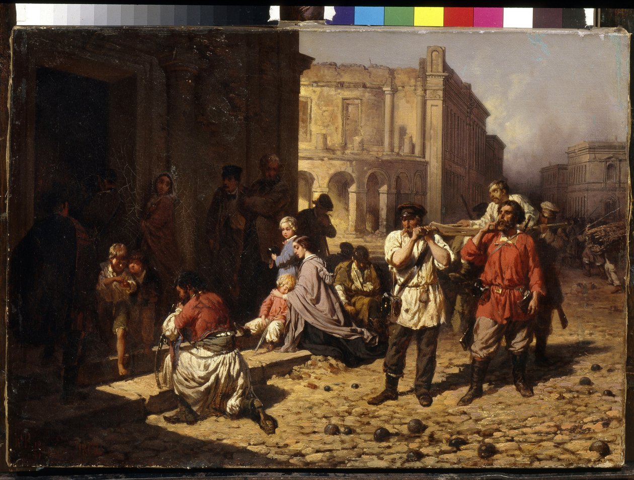Het beleg van Sebastopol in 1854 door Konstantin Nikolaevich Filippov