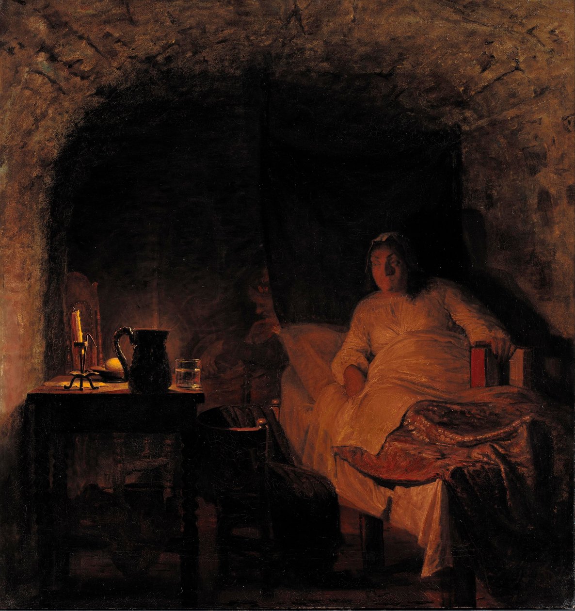 Leonora Christina in de gevangenis door Kristian Zahrtmann