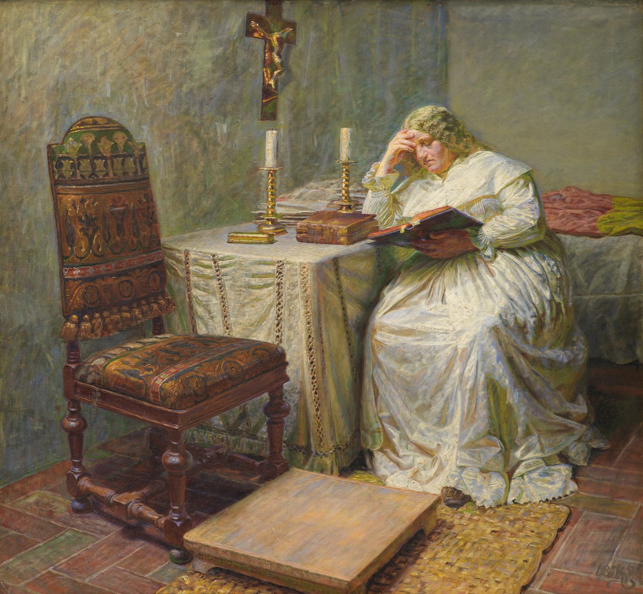 Leonora Christina in Blåtårn door Kristian Zahrtmann