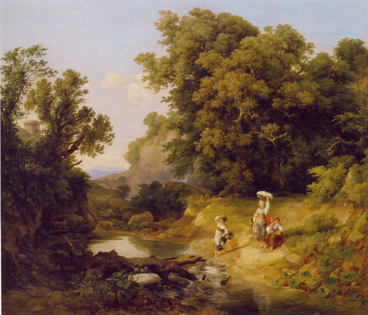 Ideaal landschap door Károly Markó