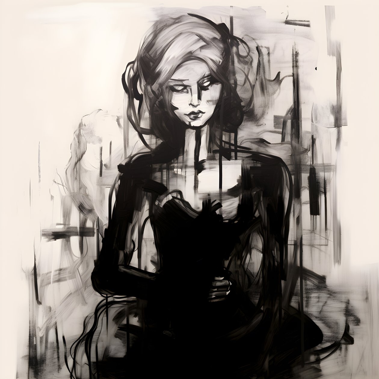 expressionistische schets door Kurt Heppke