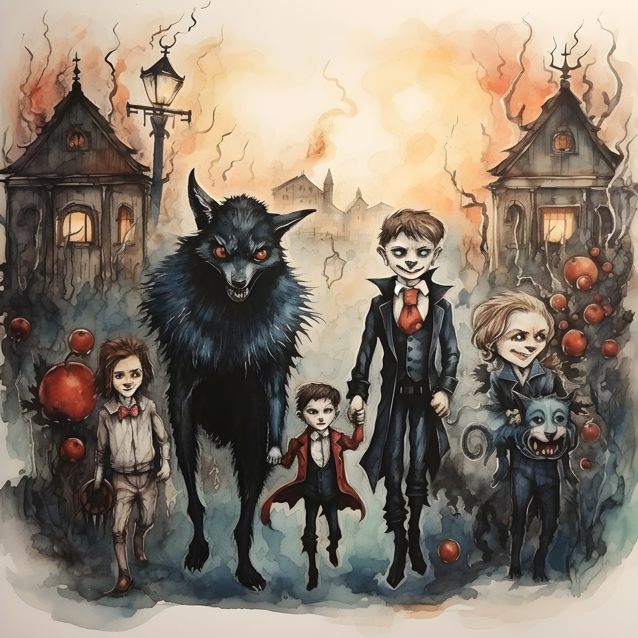 Halloween met vampieren en weerwolven 4 door Kurt Heppke