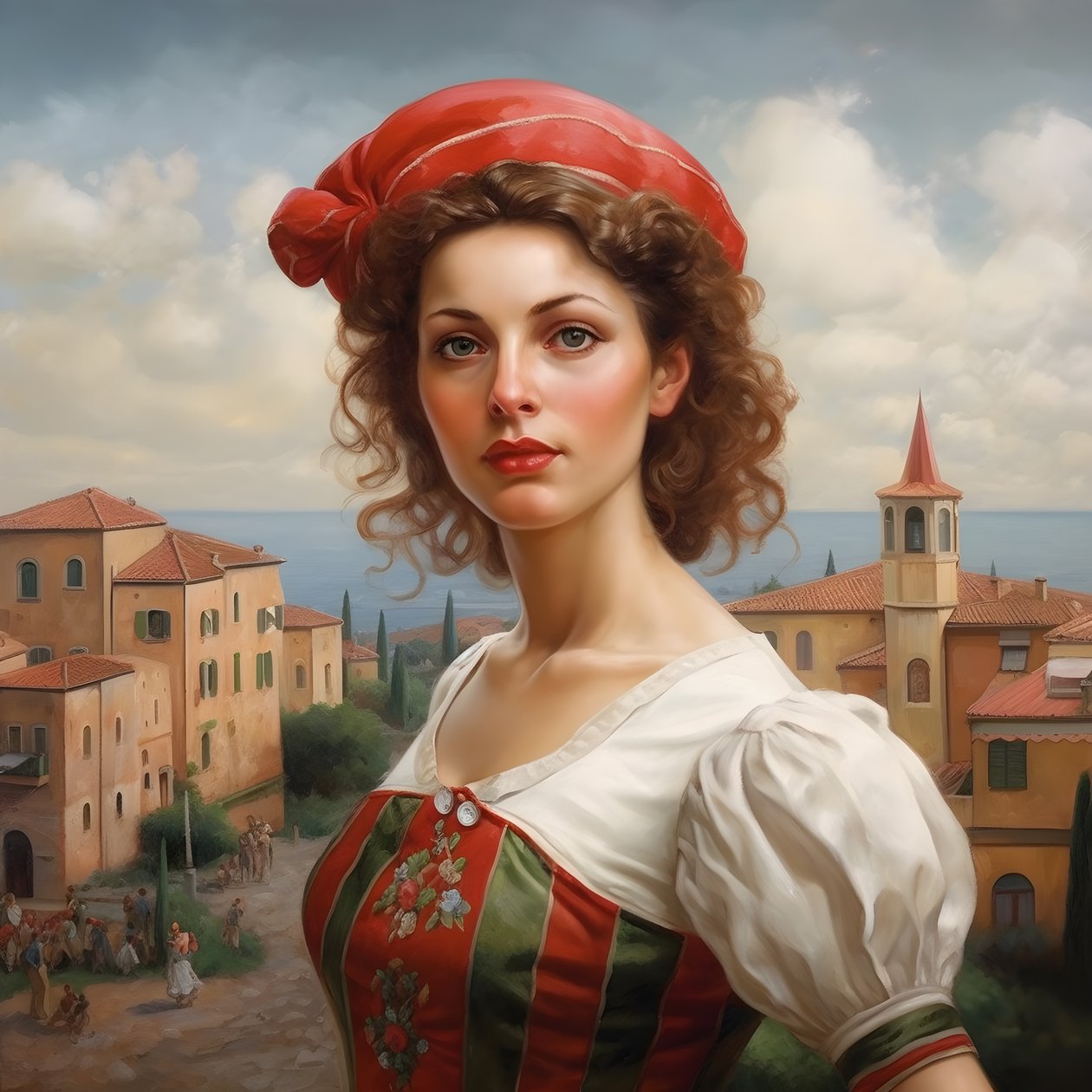 Italiaanse vrouw 4 door Kurt Heppke