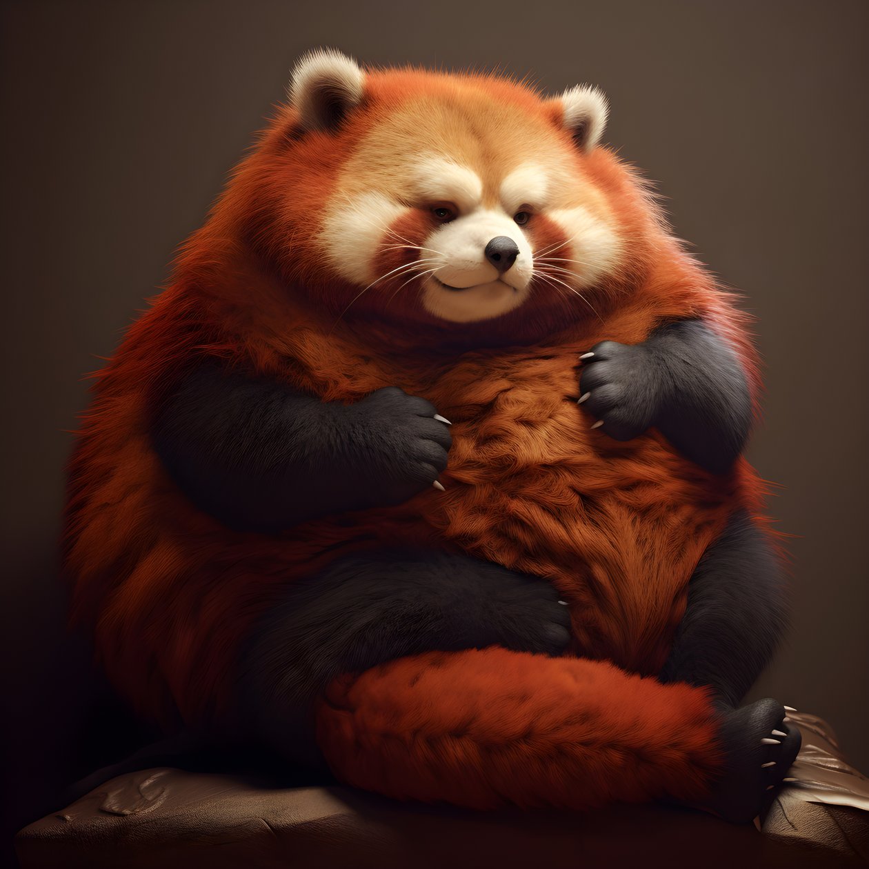 Rode panda en obese mensenkind 1 door Kurt Heppke