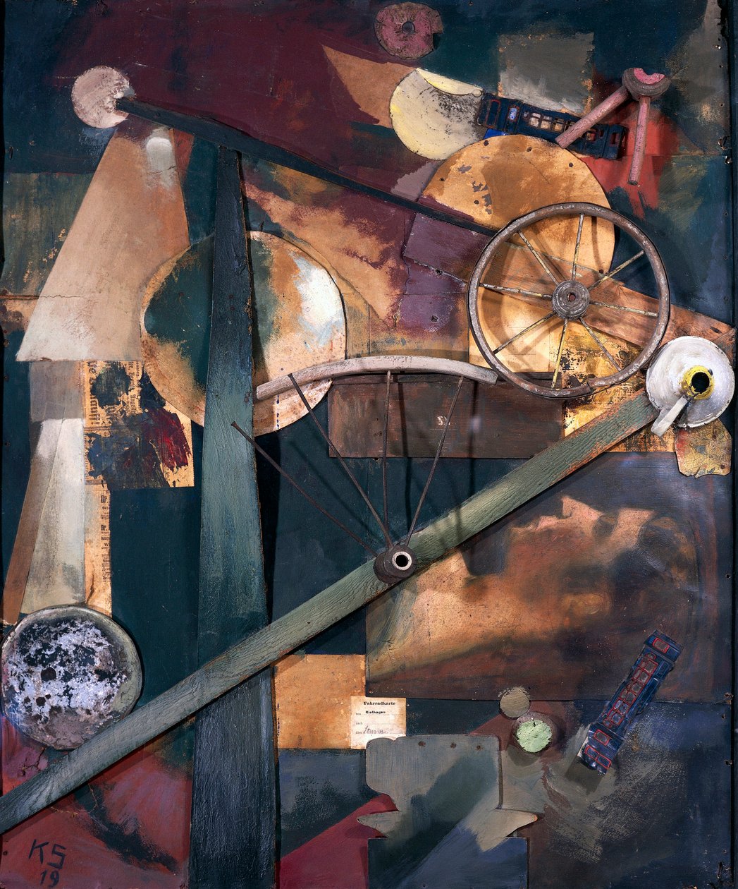 "Compositie voor dames" door Kurt Schwitters
