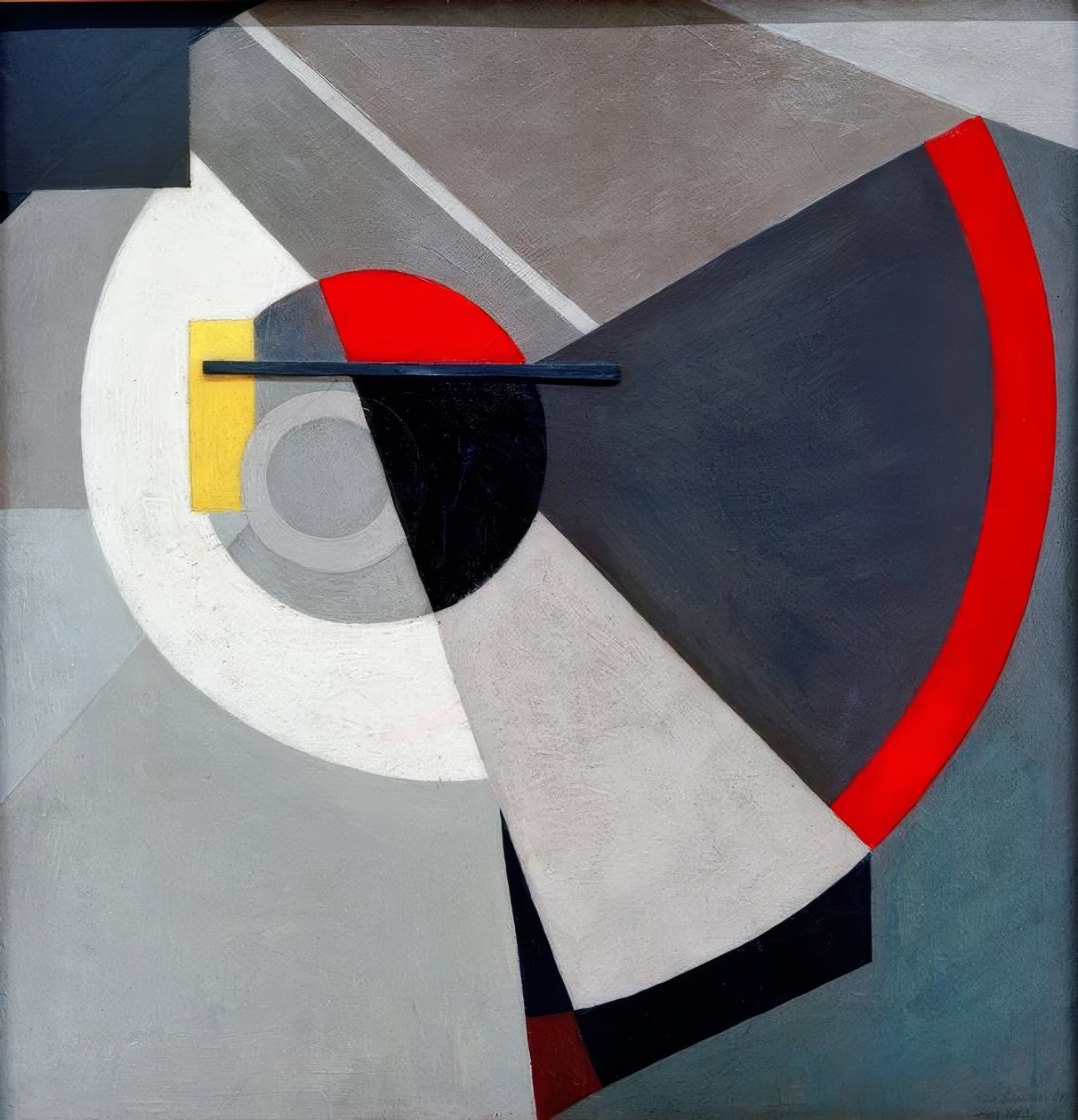 Merz 1003. Pauwenrad door Kurt Schwitters