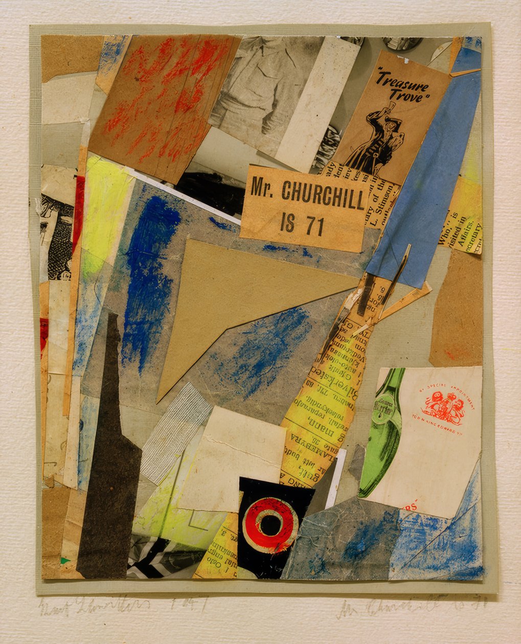 Mr. Churchill is 71 door Kurt Schwitters