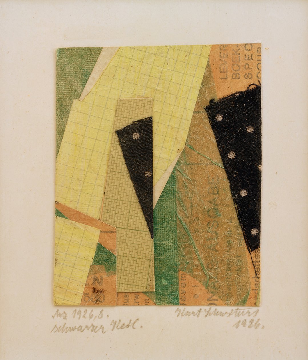 Mz 1926,8, zwarte wig door Kurt Schwitters