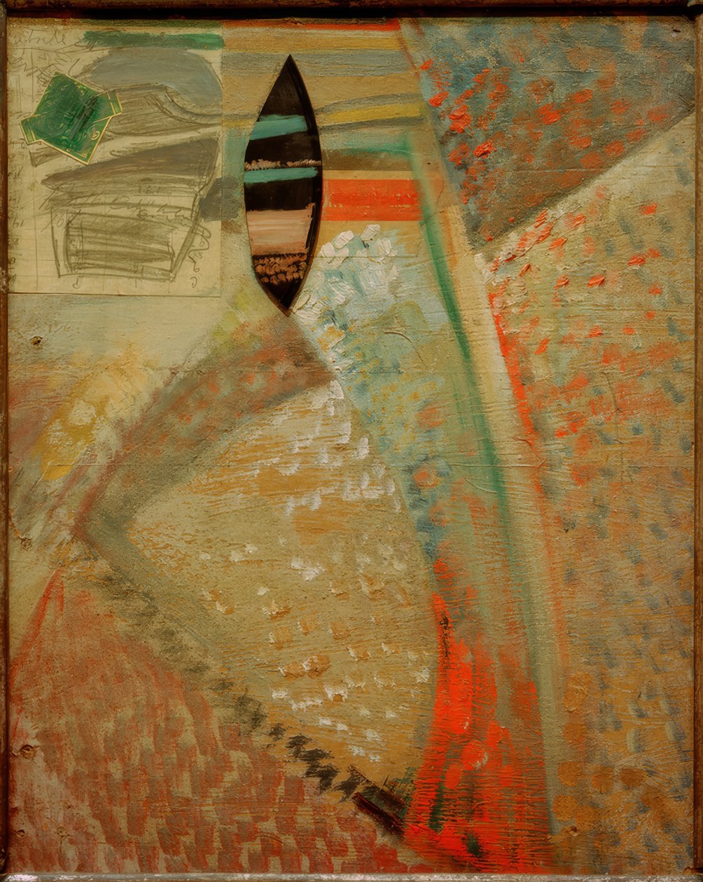 Zonder titel (Gebroken plaat) door Kurt Schwitters