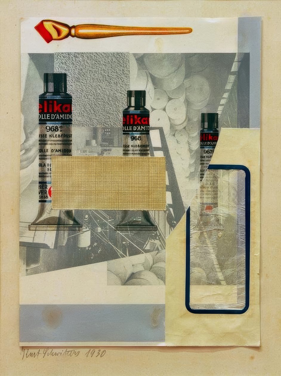 Zonder Titel (Elika) door Kurt Schwitters
