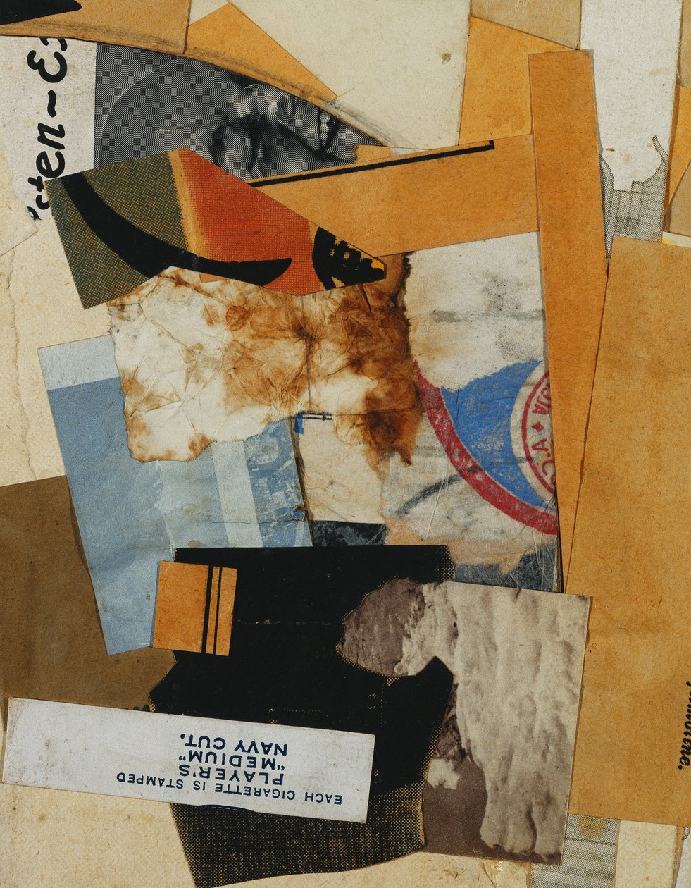 Players "Medium" Navy Cut, 1935 door Kurt Schwitters