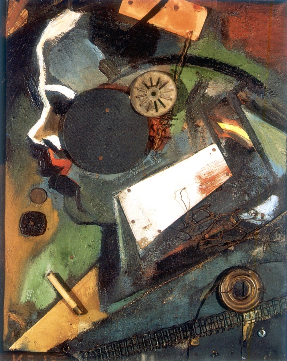 De Dokter 1919 door Kurt Schwitters