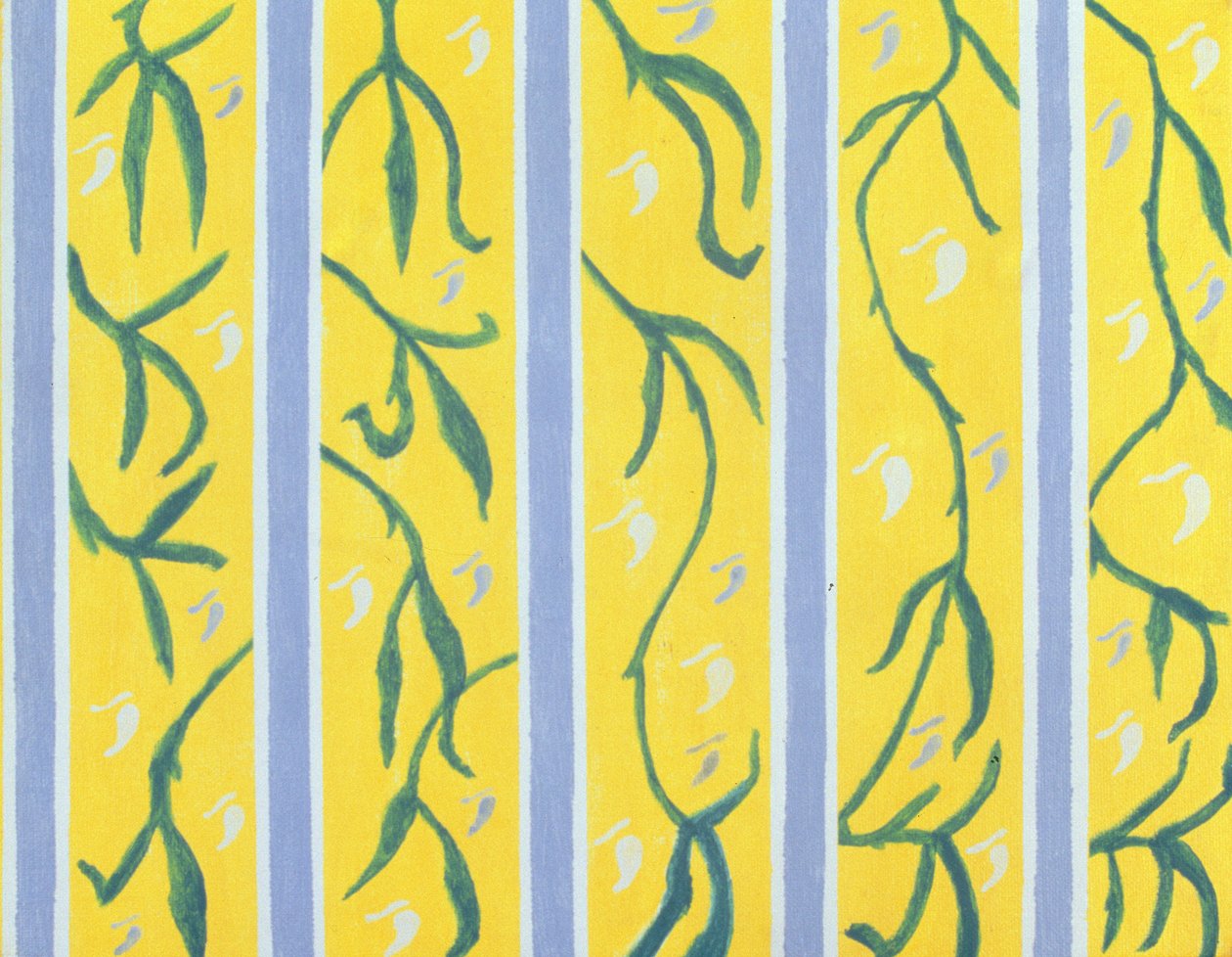 Behangranken, 2004 (acrylverf op doek) door Kurtis L. Miller